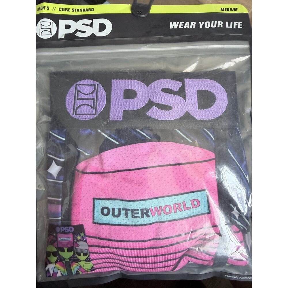 PSD Outer World Men's Underwear Boxer Briefs In Medium One Pack. Brand New